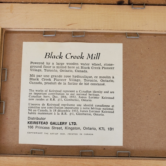 2 Cottage Prints 12"x7.5" Kierstead Gallery Vintage Wood Frame 1980s Cottagecore - Picture 15 of 16